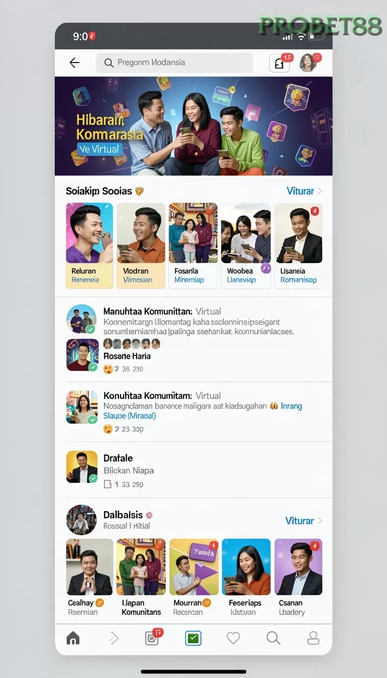 Cuplikan layar A200M — menu navigasi