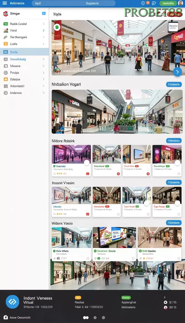 Cuplikan layar 99SL — menu navigasi
