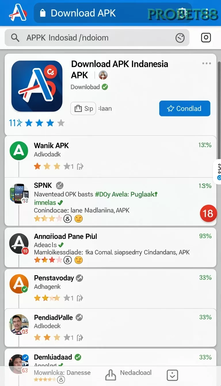 Cuplikan layar 99SL — halaman utama