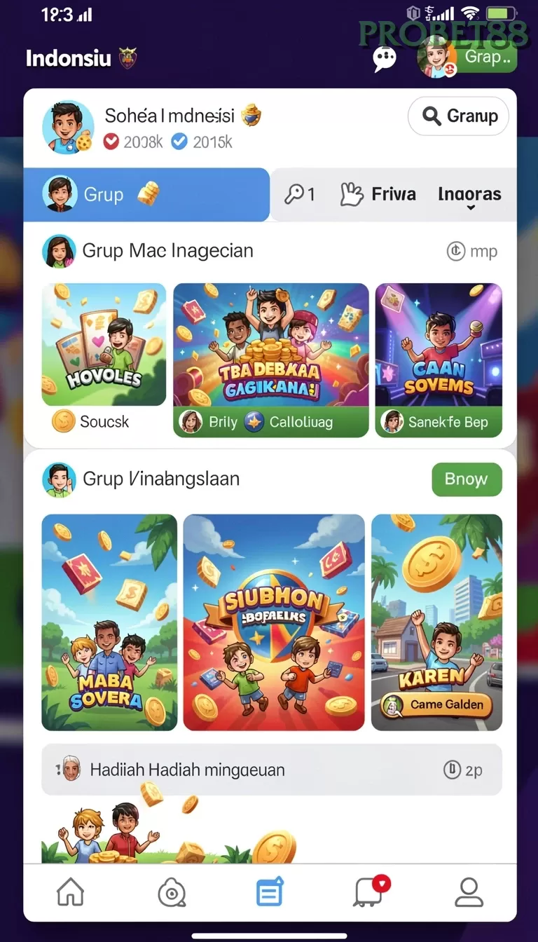 Cuplikan layar JKTOK — aktivitas